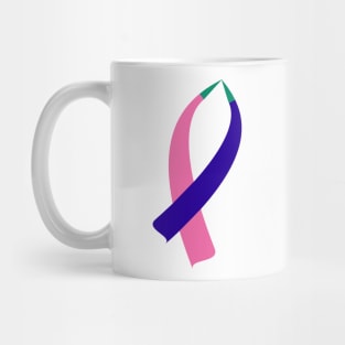 Awareness Ribbon (Thyroid Cancer) Mug